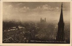 Nancy CPA Panorama sur la place Carriere et Place Stanislas