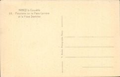 Nancy CPA Panorama sur la place Carriere et Place Stanislas