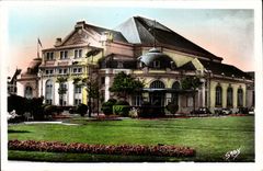 Cabourg CPA the casino and gardens