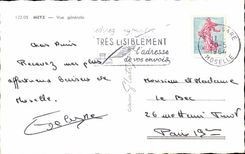 Metz-MODERNE KARTE Ansicht