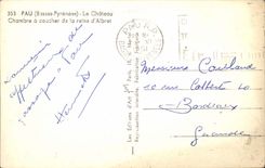 Pau CPA das Chambre Schloss muss von der Konigin von Albret schlafen