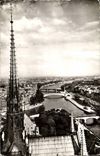 Paris MODERN CARD Panoramic View taken Our Lady (Scouts correspondence)