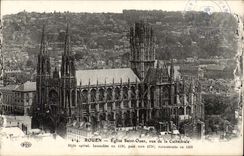 Holy Rouen CPA Church Ouen seen of the cathedral