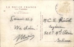 Die Pyrenees CPA der Kragen von Aubisque