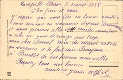 The Pyrenees CPA the Lake Gaube (ass donkey)