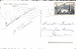 Nice CPA Seen on the gardens Albert 1st