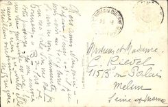 MODERNE KARTEN-Felsen von Vallieres schwerem Meer