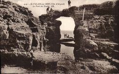 Saint Gaumen auf Meer CPA die Brucke des Teufels