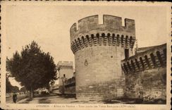 Gone Avignon CPA of Verdun round Tower of the old walls (14th)