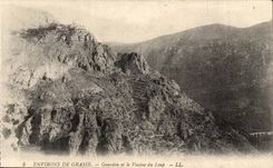 Umlagerungen fetthaltigen CPA Gourdon und der Viaduct vom Wolf