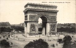 Paris CPA Arc de Triomphe of star