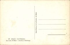 Dinard CPA palm trees At the bottom St Malo on the right Brittany