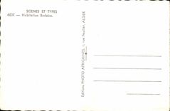 Algeria Scenes and types MODERN CARD Berber Dwelling