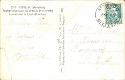 Josselin CPA Innenfront des Schlosses das auf alc unsere Ehre gibt