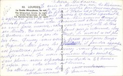 Lourdes CPA the miraculous cave of night