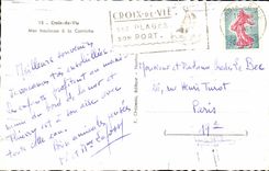 Kreuz von Leben MODERNE KARTE schwankendem Meer zum Gesims