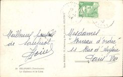 Belfort CPA the chaetau and the Bartholdi lion