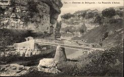 Environs de Bellegarde CPA La passerelle d'Ariod