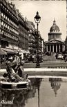 Paris CPA the Pantheon and the street Soufflot