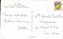 Andenken Rosery Schlosslowe Saint Christophe Belfort-CPA