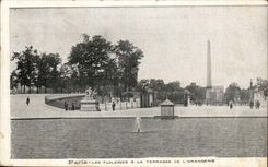 Paris CPA Tileries und die Terrasse vom Orangery