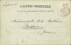 Saint Julien de Sault CPA Porch northern of the church