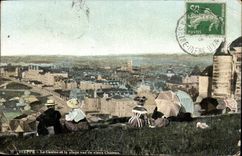 Dieppe CPA the casino and the beach seen of the old castle