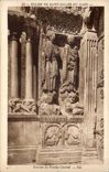 Eglise de Saint Gilles du Gard CPA Statues du porche central 