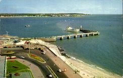 Royan MODERN CARD the pier points of Vallieres and Sulzac