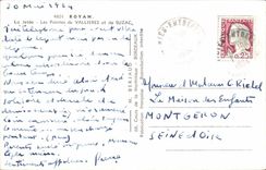 Royan MODERN CARD the pier points of Vallieres and Sulzac