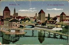 Strasbourg CPA EIB den gedeckten Brucken