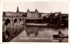 Montauban CPA View bridge old Museum Ingres Church