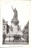 Paris CPA Statue of the Republic