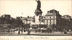 Paris CPA Places Republic