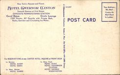 Etats Unis CPA Hotel Governor Clinton Opposite Pennsylvania Station New York