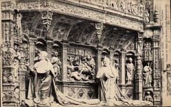 Cathedral of Rouen CPA Fragment of tomb of the cardinals