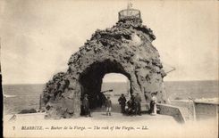Biarritz CPA Rocher de la vierge 