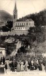 Lourdes CPA the cave and the basilica