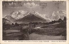 Weg de St Gervais hat les Bains Einfassung Blanc Stnicolas de Veroce CPA Chaine