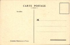 Paris CPA Invalides (chart medical Days of Paris)