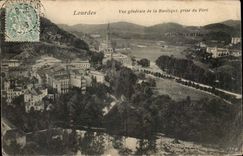Lourdes CPA View of the basilica taken of Fort