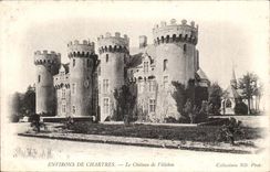 Surroundings of Chartres CPA the castle of Villebon