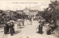 Nice CPA Gardens Albert 1st and the casino