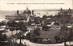 Nice CPA Gardens Albert 1st and palate of the pier Walk of the English