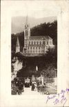 Lourdes CPA the basilica and the cave
