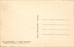 Saint Saver CPA the Napoleon bridge