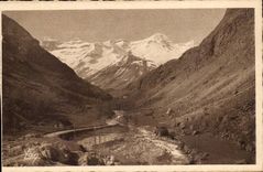 CPA the road of Gedre has Gavarnie