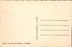 CPA the road of Gedre has Gavarnie