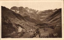 Gavarnie CPA the village and the circus