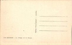 Gavarnie CPA the village and the circus